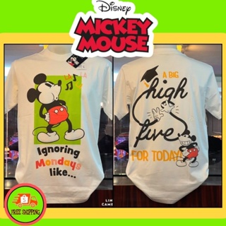 เสื้อDisney ลาย Mickey mouse สีขาว ( MKX-060 )