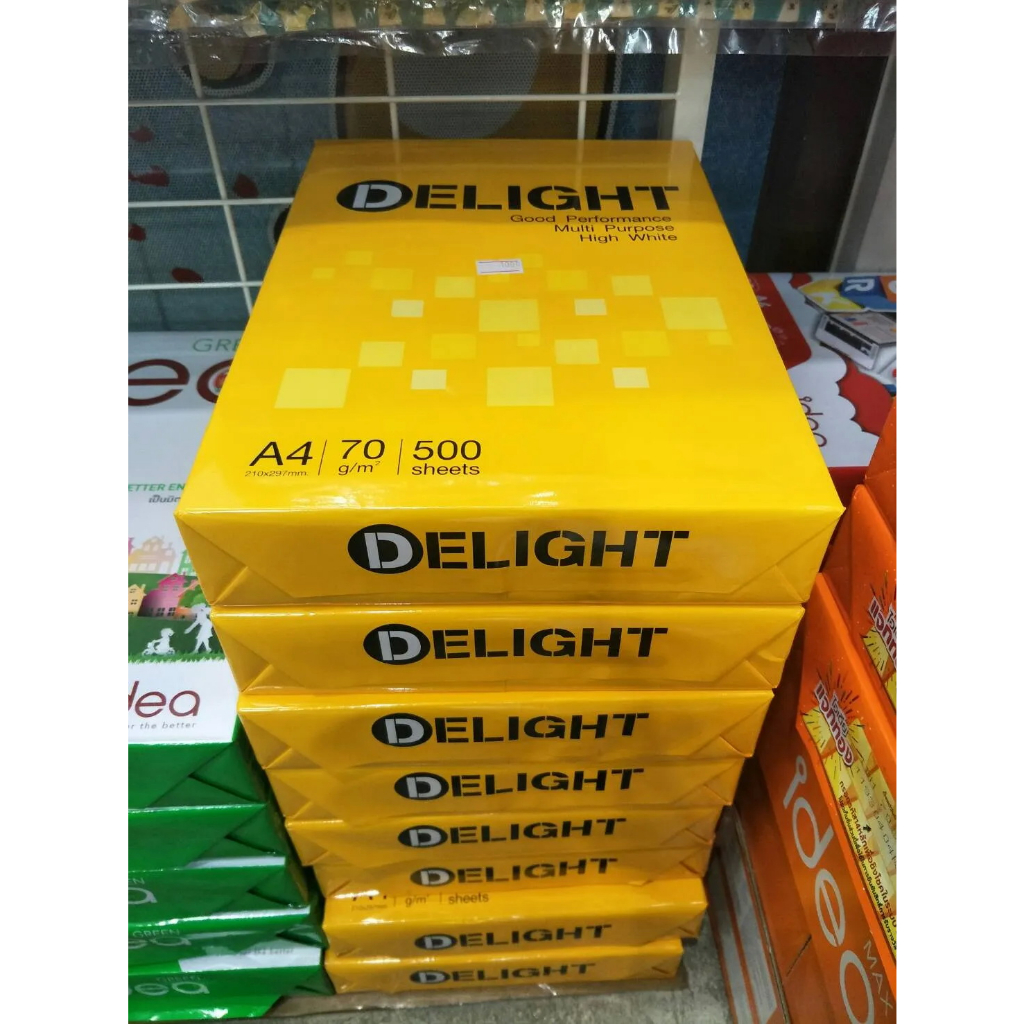 delight-กระดาษถ่ายเอกสาร-กระดาษพิมพ์เอกสาร-กระดาษปริ๊นรายงาน-กระดาษอเนกประสงต์-คุณภาพ-70-แกรม-a4-จำนวน-500-แผ่น-1-รีม