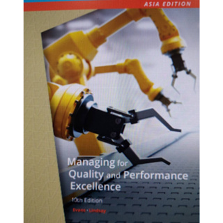 Chulabook(ศูนย์หนังสือจุฬาฯ)|c221หนังสือ 9789814834261 MANAGING FOR QUALITY AND PERFORMANCE EXCELLENCE (ASIA EDITION)