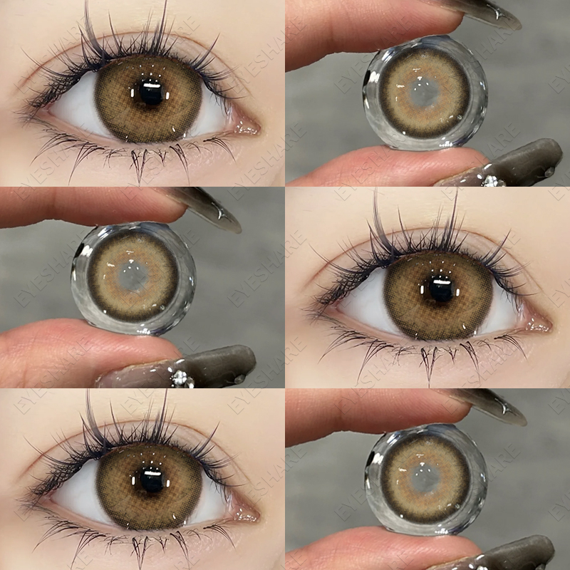 sparklegirl-คอนแทคเลนส์-iceland-brown-gray-14-2mm-ตาเกาหลี-คอนแทคเลนส์-รายปี-ขายดี