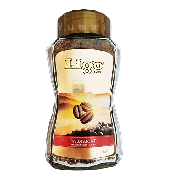 ขวดใหญ่-กาแฟสำเร็จรูป-ligo-ลิโก้-เอสเฟรสโซ-โกลด์-กาแฟสำเร็จรูป-200-กรัม