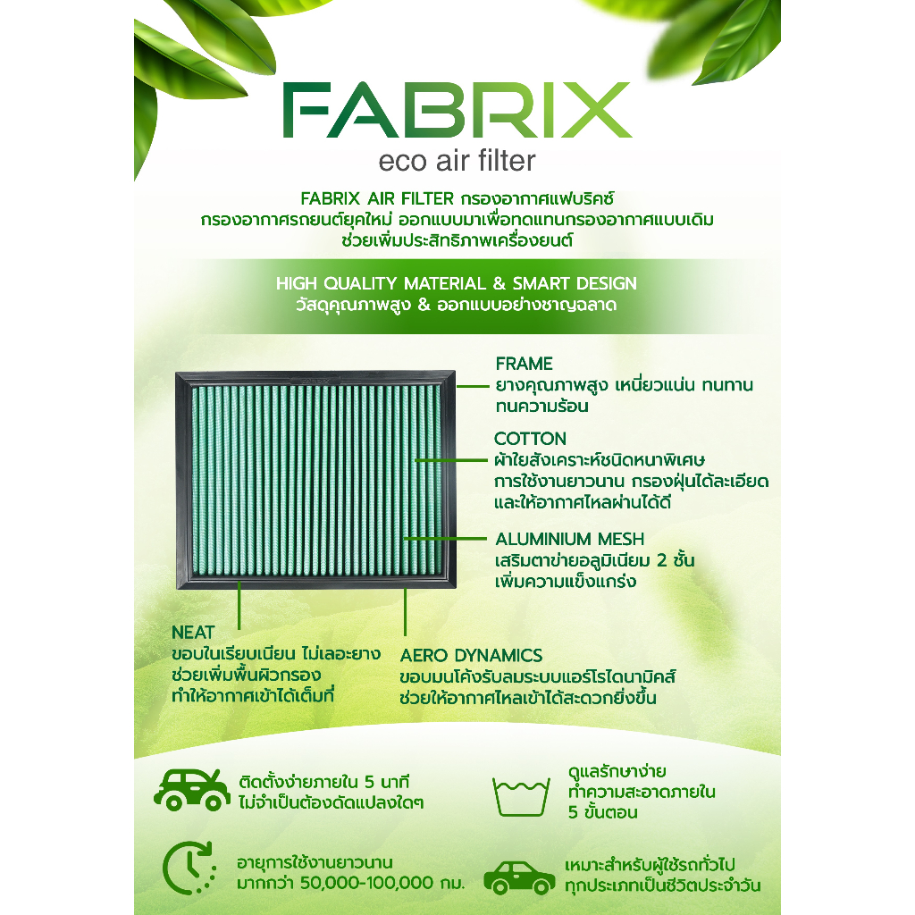 กรองอากาศรถยนต์-fabrix-สำหรับ-mitsubishi-galant-spacerunner-spacewagon-fhs-0195