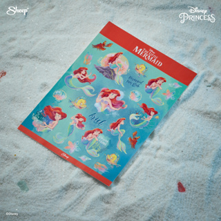 [The Little Mermaid] Sticker Ariel สติ๊กเกอร์ สำหรับตกแต่ง สติ๊กเกอร์จดโน๊ต กันน้ำ ลิขสิทธิ์แท้ sticker disney พร้อมส่ง