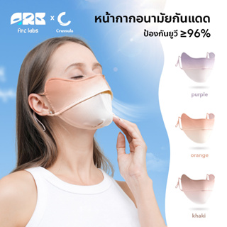 หน้ากากอนามัยกันแดด ป้องกันรังสียูวี UPF 50+ ซักได้ หน้ากากทรงวีใส่แล้วหน้าเล็กทรงสวย