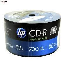 HP CD-R (50/PACK) แผ่น CD-R หน้าPrintable สำหรับบันทึกข้อมูล