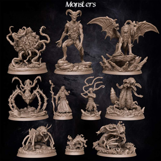 Monsters and Characters | for D&amp;D 5e, Pathfinder and other RPGs | 28mm| 75mm