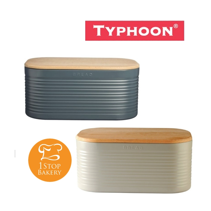 typhoon-1400-536-ripple-slate-breadbin-oval-กล่องใส่ขนมปัง