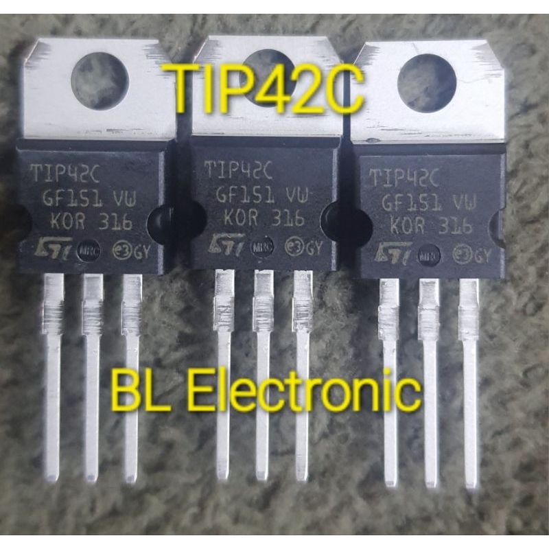 STแท้ TIP42C TIP42 Tip42 POWER TRANSISTORS PNP 100V 6A1ชิ้น | Shopee ...