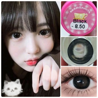 คอนแทคเลนส์ บิ๊กอาย รุ่น Margarita/Magarita สีดำ/เทา Black/Gray มีค่าสายตา (0.00)-(-10.00)