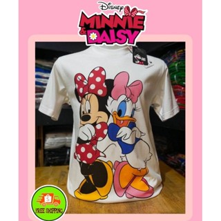 เสื้อDisney ลาย Minnie&amp;Daisy ลิขสิทธิ์แท้ สีขาว (MK-007)