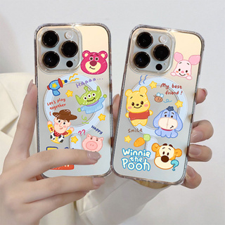 🇹🇭 เคสแม่เหล็กชาร์จไร้สาย เคสใส กันกระแทก ลายการ์ตูน สำหรับ iPhone 14 13 12 11 Pro max XR X XS MAX 7 8 Plus ชาจน์ไร้สาย