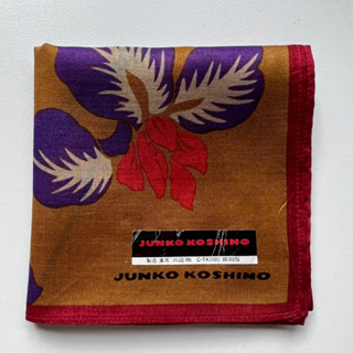 ผ้าเช็ดหน้าญี่ปุ่นวินเทจผู้หญิง Junko Koshino แบรนด์เนมแท้ 💯%