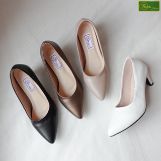 สินค้า SEA Shoes (ซีชูส์) รองเท้าคัทชู 9752-009 รองเท้าผู้หญิง รองเท้าแฟชั่น คัทชูทำงาน  คัทชูหัวแหลม