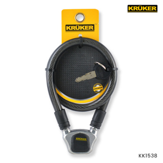 [ส่งฟรี] KRUKER สายล็อคสลิง สายล็อคจักรยาน สลิงล็อคจักรยาน & มอไซต์ กุญแจล็อค KK1538