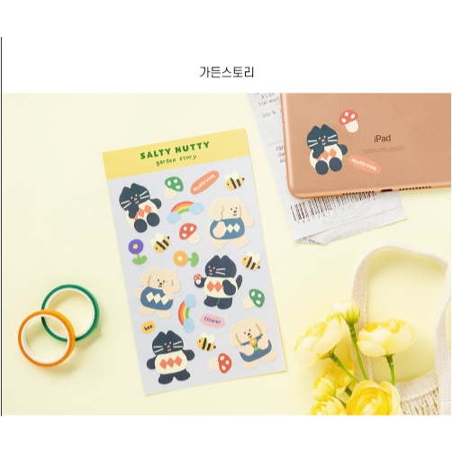 romane-salty-nutty-removable-sticker-สินค้าลิขสิทธิ์แท้จากแบรนด์โรมาเน่-made-in-korea