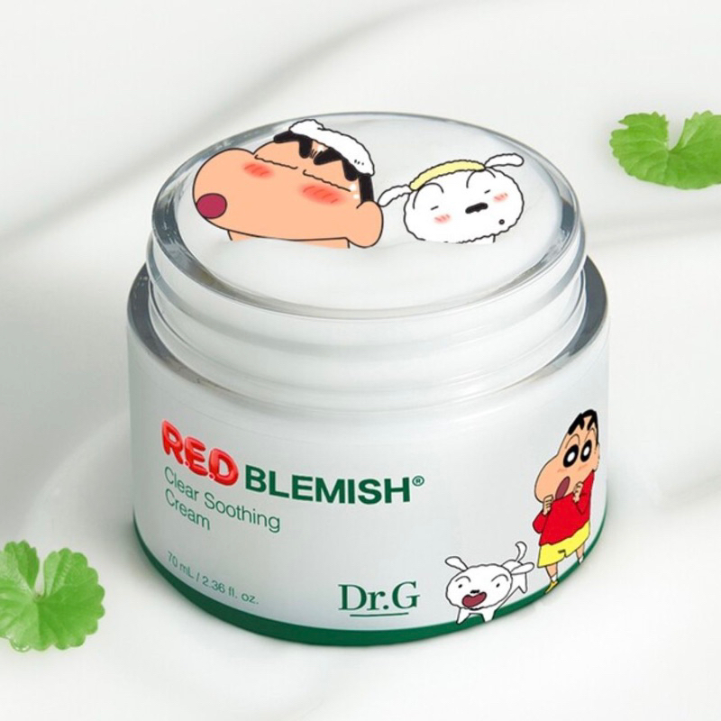 แท้-พร้อมส่ง-dr-g-red-blemish-clear-soothing-cream-70ml-ลายชินจัง-dr-g