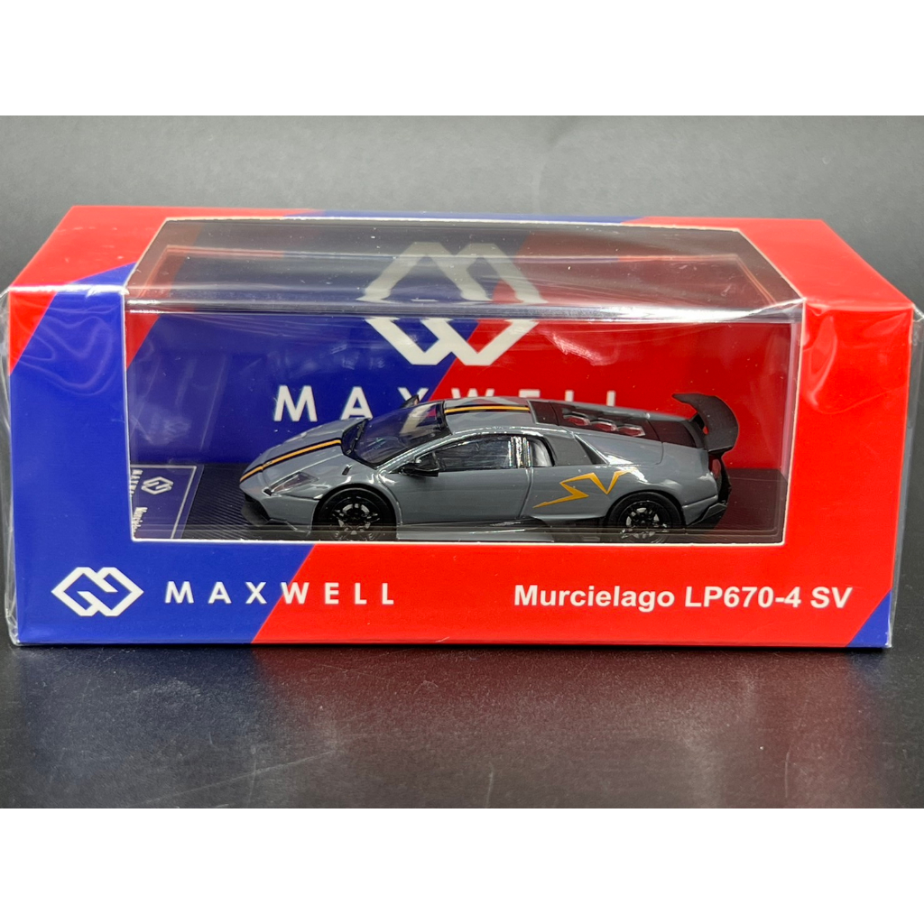 maxwell-1-64-lamborghini-lp670-4sv-gray