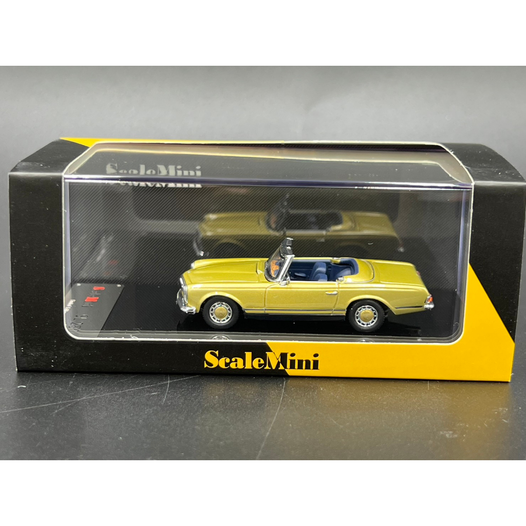 scalemini-1-64-resin-limited-608-pcs-benz-sl280-resin-model-car-gold