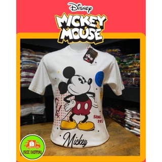 เสื้อDisney ลาย Mickey mouse สีขาว (MK-045)