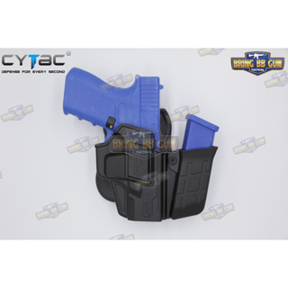 ซองพกนอก OWB ปลดนิ้วชี้ + ซองแม็กกาซีน ยี่ห้อ Cytac รุ่น Glock19/Glock19X