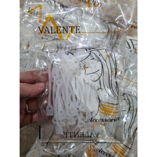 Valente ยางรัดแกนดัดผม สีขาว บรรจุแพคละ 50 เส้น