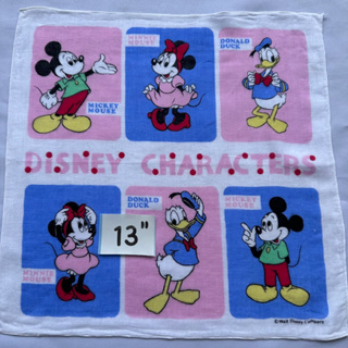 Mickey mouse ผ้าเช็ดหน้ามิกกี้เม้าส์ มินนี่เม้าส์ ดิสนีย์