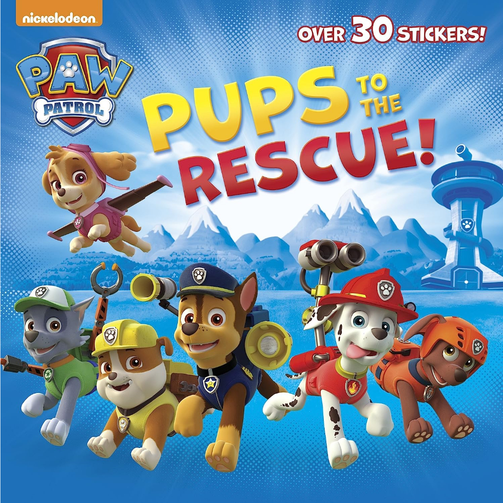 pups-to-the-rescue-paw-patrol-pictureback-r-paperback-sticker-book