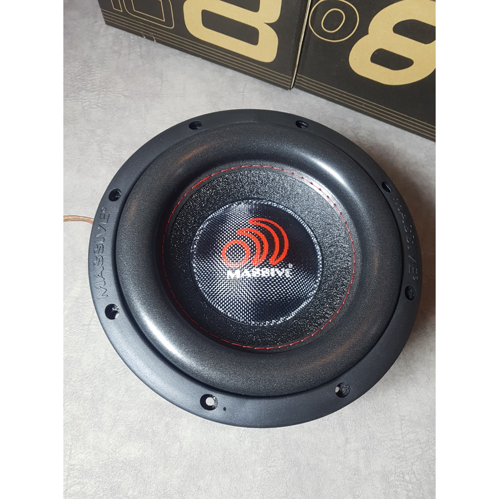 MASSIVE HIPPO 84 1000 Watts Max 8" Dual 4 Ohm Car Audio Subwoofer
