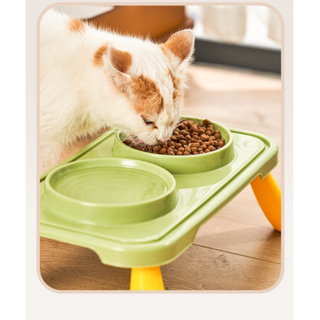ชามอาหารแมว ชามอาหารสุนัข โต๊ะอาหารแมว ทรงสูง ชามอาหารสัตว์เลี้ยง ขนาดใหญ่