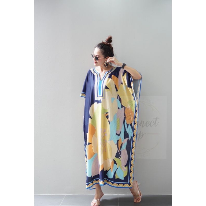 ทักก่อนสั่ง-เดรสคอวี-ทรงค้างคาว-oversize-อก58-connect