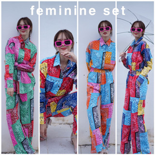 เปิดตัว !พี่สาววินเทจแบบลัคชู น่าค้นหา🎞️ ♥️ feminine set (490.-) ชุดเซตที่ผสมผสานสีสัน ให้ออกมาลงตัวแบบไม่ซ้ำ