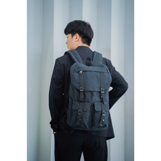 กระเป๋าเป้ rucksack ผ้ากันนํ้าอย่างดีB L 0 8 -  มีช่องใส่โน็ตบุ้คที่ทําจากผ้ากํามะหยี่ ปกป้องเเละกันรอยได้เป็นอย่างดี