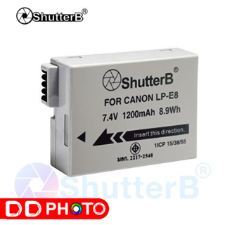 แบตเตอรี่ยี่ห้อ Shutter B กล้อง Canon LP-E8