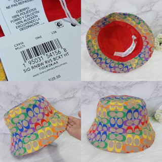 🎀(สด-ผ่อน) : หมวก C9919 Rainbow Signature Bucket Hat ประมาณ 56 cm