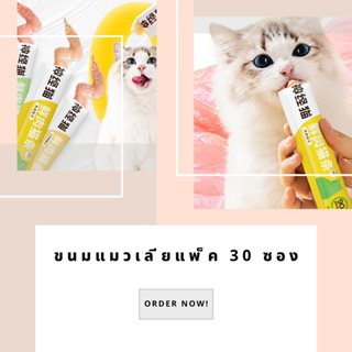 ขนมแมวเลียแพ็ค 30 ซอง