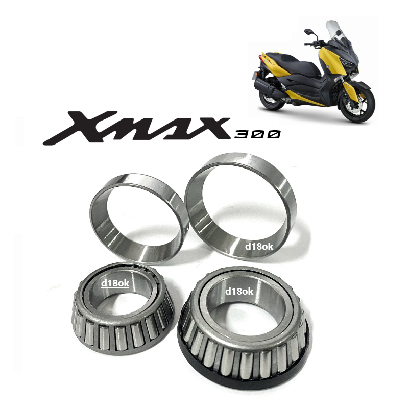 ลูกปืนคอบนล่าง-x-max300-ชุดลูกปืนคอ-ครบชุด-บน-ล่าง-yamaha-xmax300-เอ็กซ์แม็ก300-ถ้วยคอชุด-ลูกปืนคอบนล่าง-ลูกปืน-ถ้วยคอ