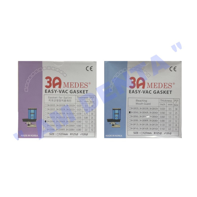 3a-medes-easy-vac-gasket-แผ่นทำรีเทนเนอร์-เทรย์ฟอกฟัน