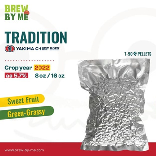 ฮอปส์ Tradition (GR) 8oz หรือ 16oz PELLET HOPS (T90) โดย Yakima Chief Hops | ทำเบียร์ Homebrew