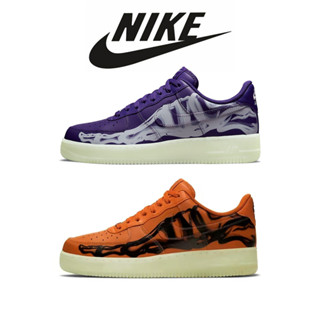 Nike Air Force 1 Low 07 Skeleton QS มุมมองกระดูกสไตล์ถนนรองเท้าส้นเตี้ยรองเท้าลำลองสำหรับผู้ชายและผู้หญิง