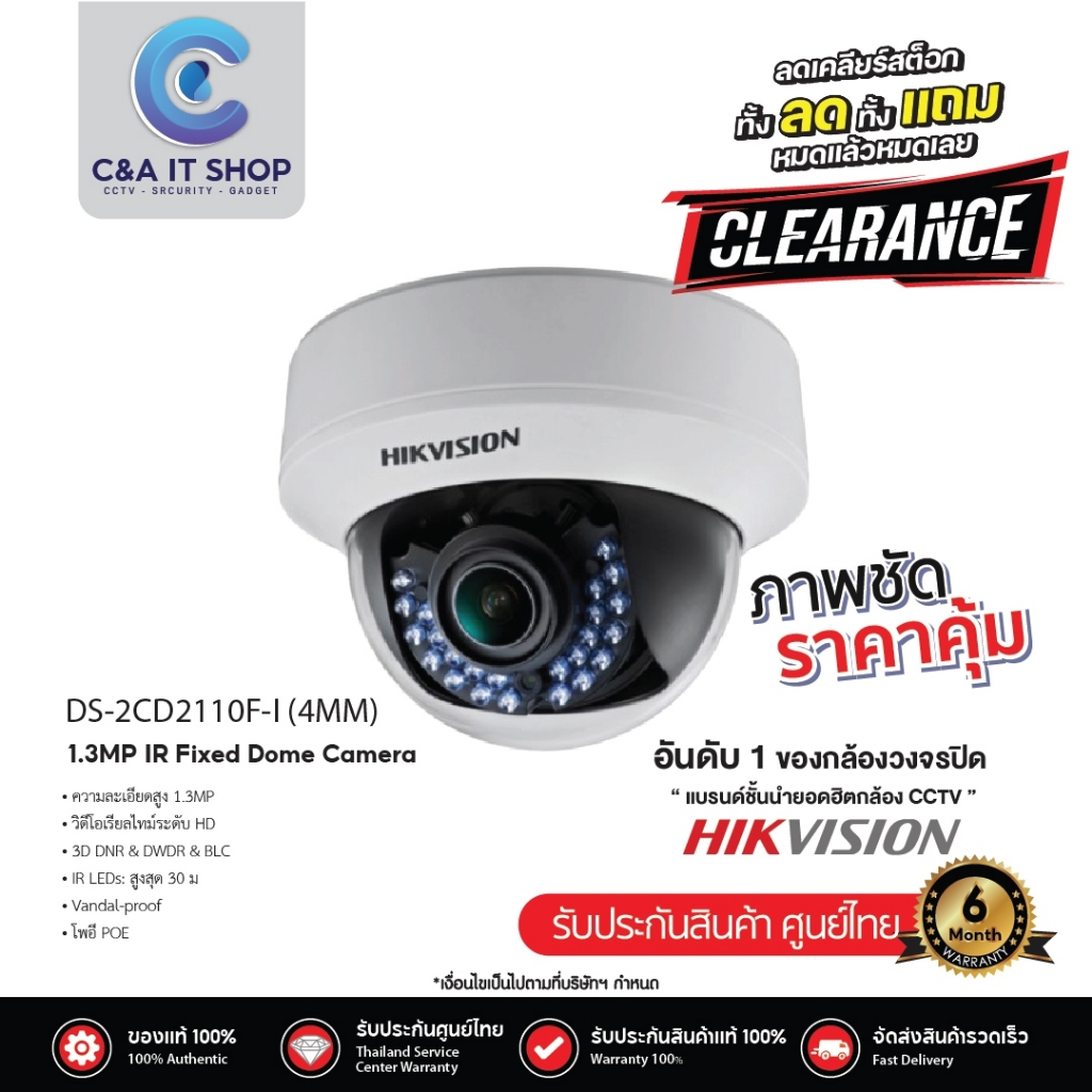 สินค้าราคาพิเศษ-hikvision-ds-2cd2110f-i-4mm-poe-4mm-ir30-m