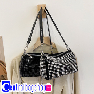 centralbagshop(C1909) กระเป๋าสะพายข้างเพชรวิ้งๆใบเล็ก** ใส่มือถือ💎กระเป๋าเพชร💎