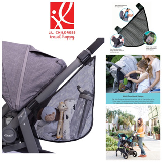 J.L. Childress Side Sling, Universal Fit Stroller Mesh Cargo Net and Organizer