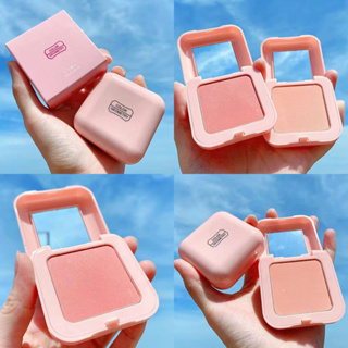 HZ -045 Lameila Blusher บลัชออนโทนส้ม  ส้มพีช เนื้อดี ติดทน ปัดแก้ม สีสวย