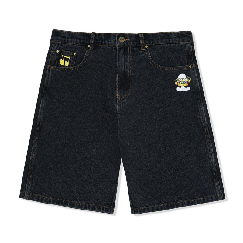 Butter goods singer denim short (washed black) Shopee Thailand