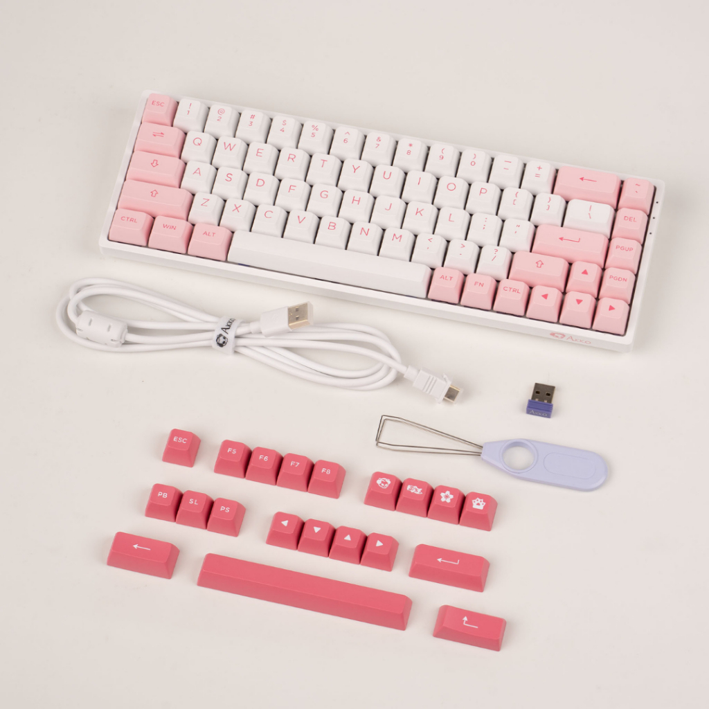 คีย์บอร์ด Akko 3068B Plus Prunus Lannesiana RGB Bluetooth Wireless ...