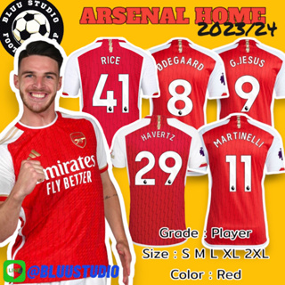 bluu⚽พร้อมส่งจากไทย🇹🇭 เสื้อบอลทีม อาเซนอล เหย้า เกรดนักเตะ (Player) ปี 2023/24 Arsenal Home Jersey 2023/24 เกรดดีที่สุด