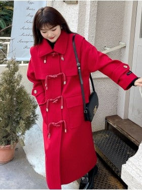 1346🔥พร้อมส่ง 🔥 ส่งไว ทันใจ ร้านคนไทยค่ะ ❤️Duffle coat ผ้าวูล ทรงสวยดูแพงมากค่ะรุ่นนี้ มีช่องกระเป๋า 2ข้าง บุซับในกันหนา