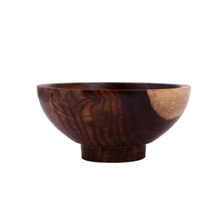 ชามไม้ ( ไม้ชิ้นเดียว ) DIA 5.5" x H 2.5  l Wooden Bowl