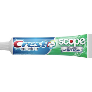 [พร้อมส่ง] ยาสีฟันนำเข้าจากอเมริกา ของแท้100% Crest Complete Plus Scope Advanced Active Foam Toothpaste  232 g ( 1 หลอด)