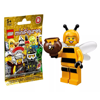 71001 : LEGO Minifigures Series 10 Bumblebee Girl - สินค้าถูกแพ็คอยู่ในซองไม่โดนเปิด (ซองยับ)